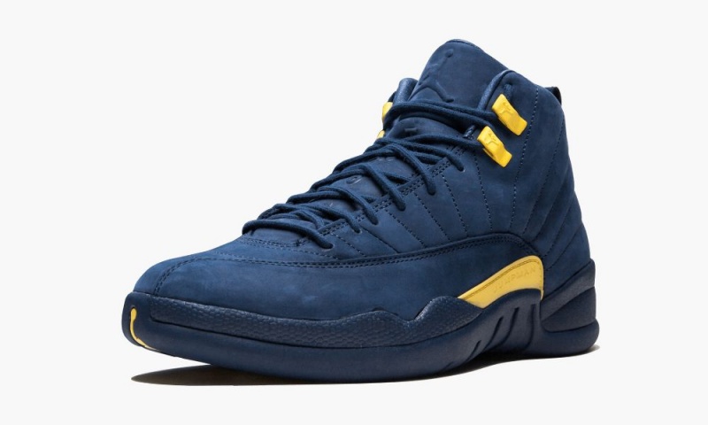 Basket Nike Air Jordan 12 Retro 'Michigan' Homme Bleu Orange Bleu Marine | LZ7465819