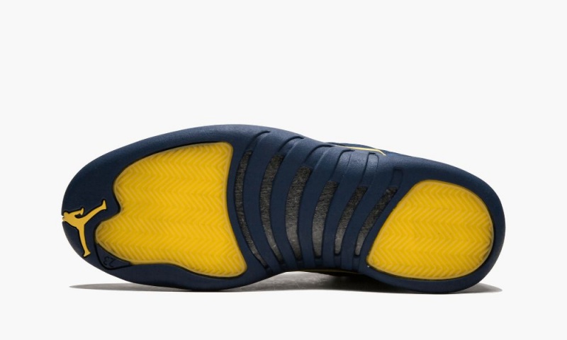 Basket Nike Air Jordan 12 Retro 'Michigan' Homme Bleu Orange Bleu Marine | LZ7465819