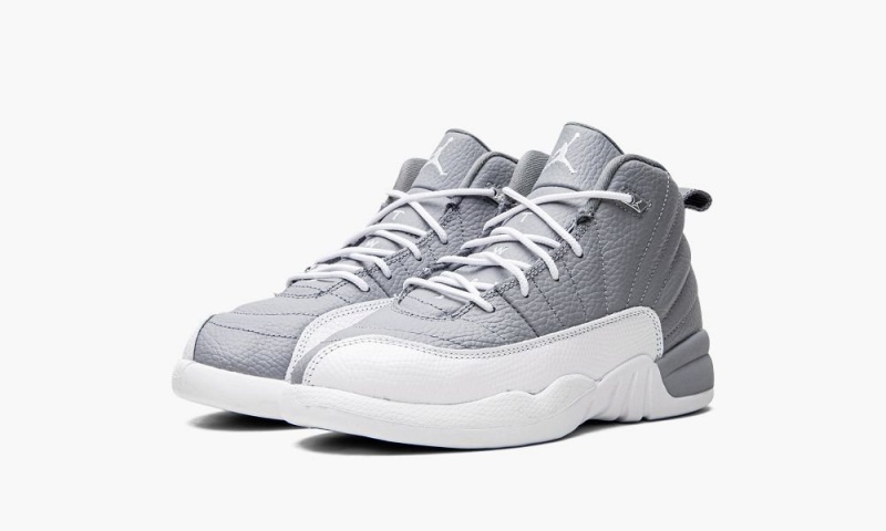 Basket Nike Air Jordan 12 Retro 'Stealth' Enfant Blanche Grise | KI7692810