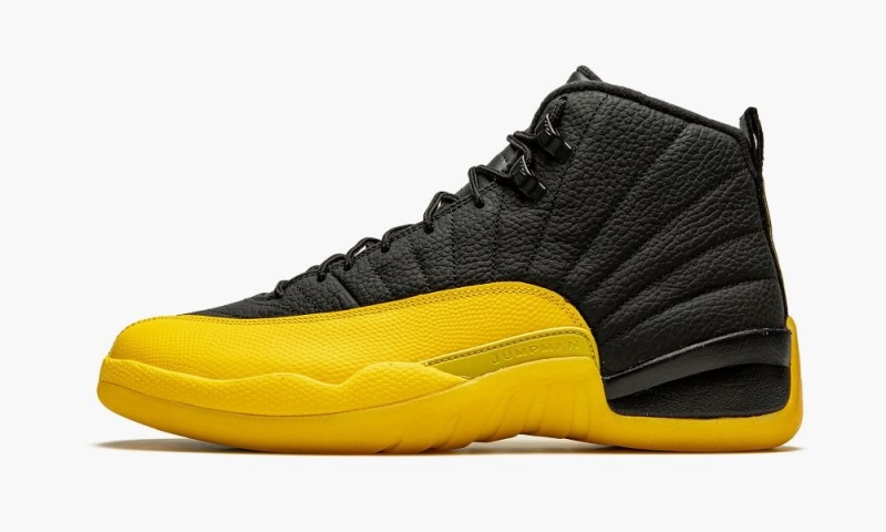 Basket Nike Air Jordan 12 Retro \'University Gold\' Homme Noir Noir Doré | GK5276093