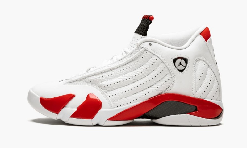 Basket Nike Air Jordan 14 \'Candy Cane\' Homme Blanche Noir Rouge | LV0431869