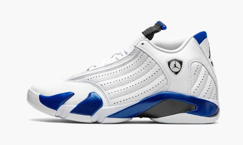 Basket Nike Air Jordan 14 Retro \'Hyper Royal\' Homme Blanche Bleu Royal Noir | TU5730126