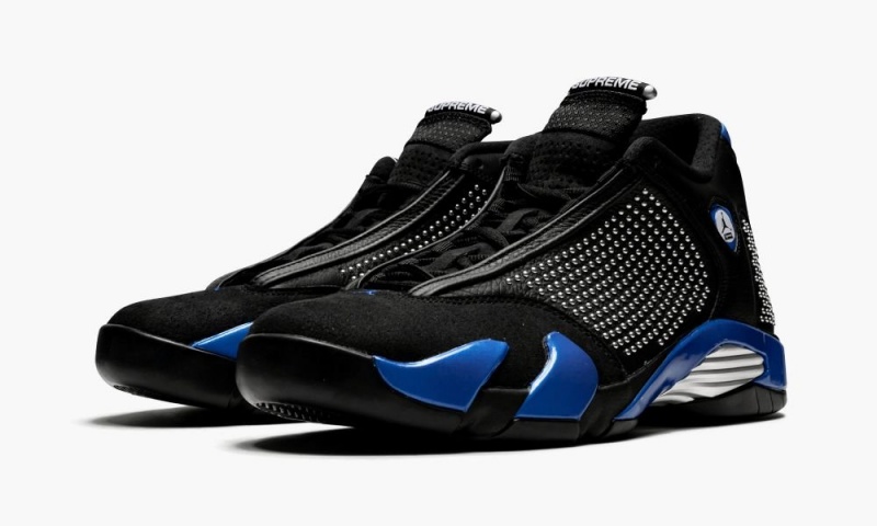 Basket Nike Air Jordan 14 Retro 'Supreme' Homme Noir Bleu Royal | IX2653741