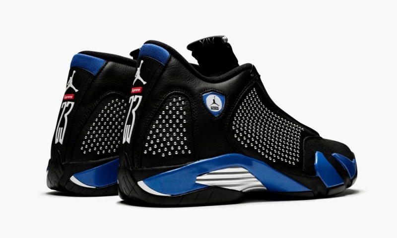 Basket Nike Air Jordan 14 Retro 'Supreme' Homme Noir Bleu Royal | IX2653741