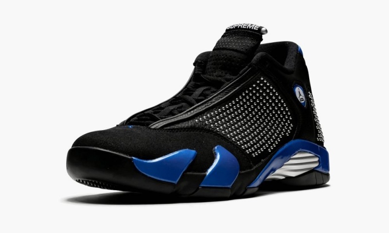 Basket Nike Air Jordan 14 Retro 'Supreme' Homme Noir Bleu Royal | IX2653741