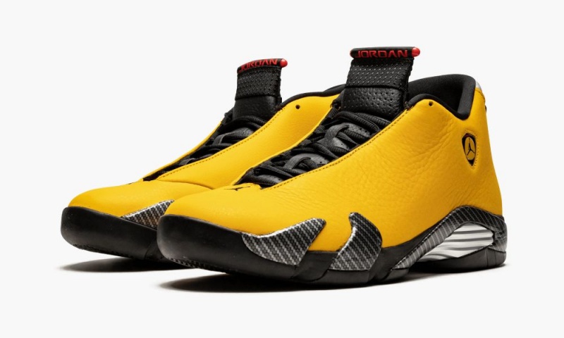 Basket Nike Air Jordan 14 'Yellow Ferrari' Homme Doré Noir Rouge | ZL4075628