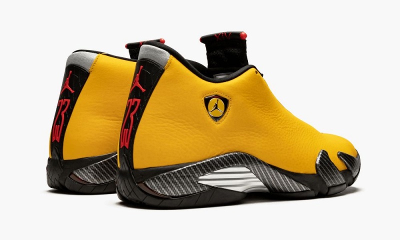 Basket Nike Air Jordan 14 'Yellow Ferrari' Homme Doré Noir Rouge | ZL4075628