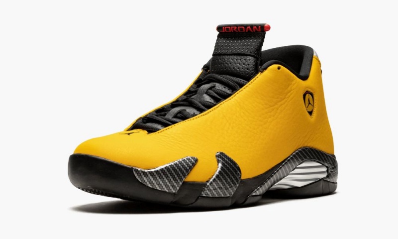 Basket Nike Air Jordan 14 'Yellow Ferrari' Homme Doré Noir Rouge | ZL4075628