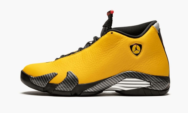 Basket Nike Air Jordan 14 \'Yellow Ferrari\' Homme Doré Noir Rouge | ZL4075628