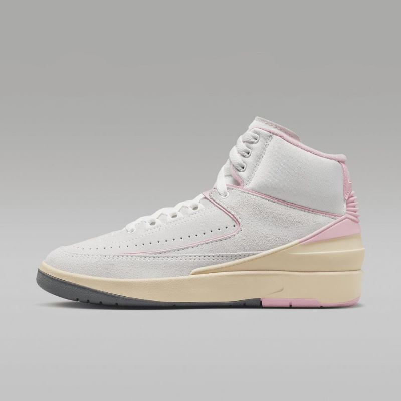 Basket Nike Air Jordan 2 Retro Femme Blanche Rose Rouge | DC5376192