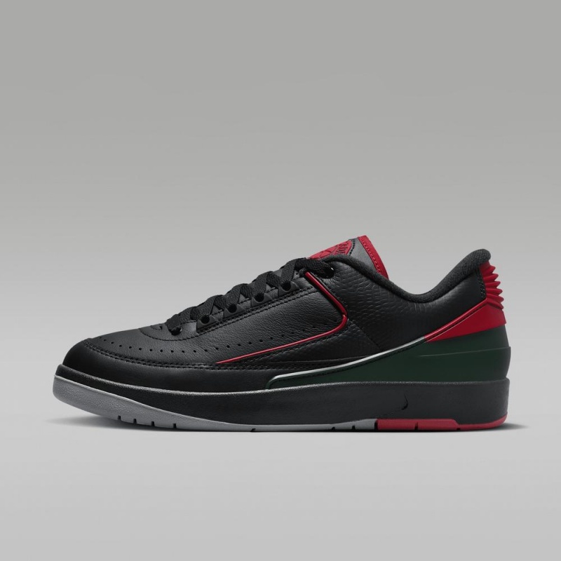 Basket Nike Air Jordan 2 Retro Low Homme Noir Rouge | QA0168457