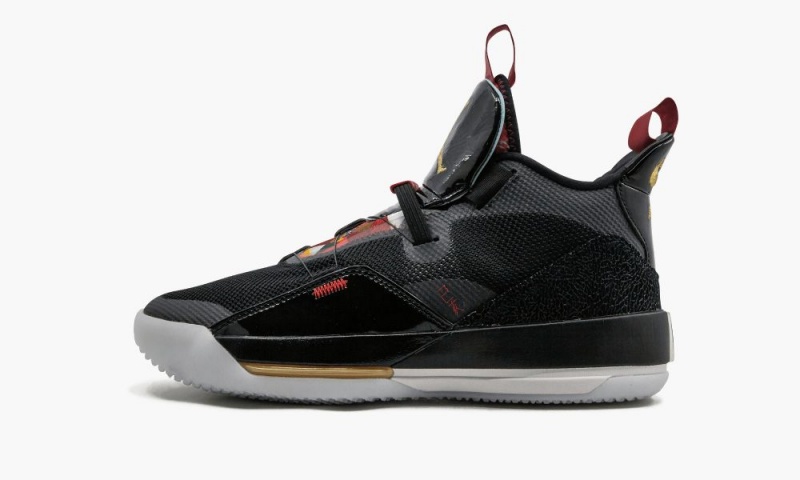 Basket Nike Air Jordan 33 \'Chinese New Year\' Homme Noir Metal Doré | FN0843791