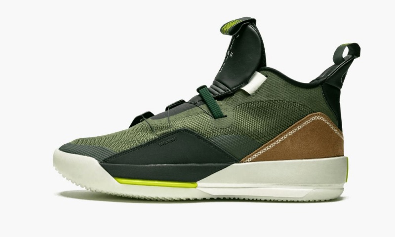 Basket Nike Air Jordan 33 NRG \'Travis Scott\' Homme Vert Olive Noir | PK2458917