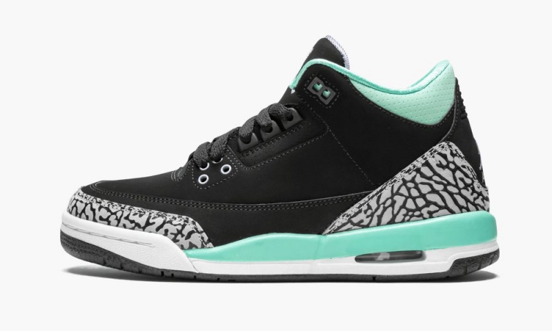 Basket Nike Air Jordan 3 Retro GG \'Black Mint\' Enfant Noir | QL4180536