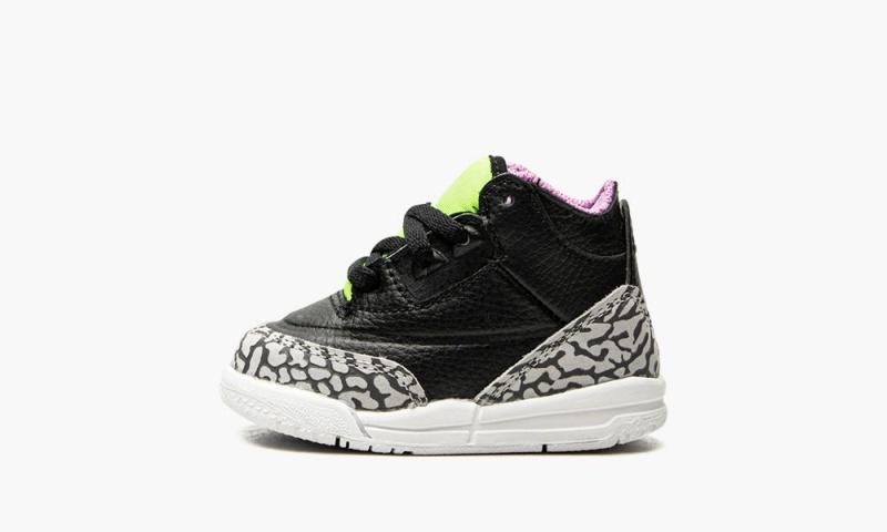 Basket Nike Air Jordan 3 Retro SE Enfant Noir Blanche Vert | VN5603129