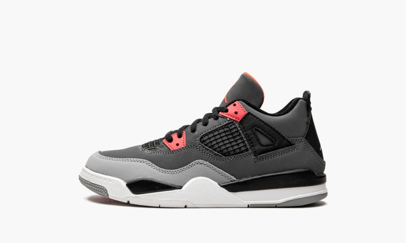 Basket Nike Air Jordan 4 PS \'Infared\' Enfant Grise Foncé Noir | VW2579318