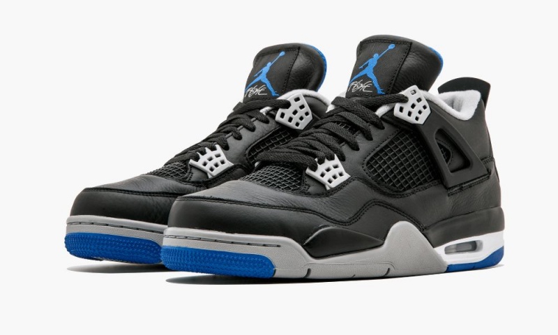 Basket Nike Air Jordan 4 Retro 'Alternate Motorsports' Homme Noir Bleu Royal Argent | ZY6238940