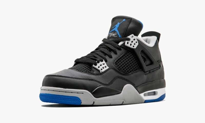 Basket Nike Air Jordan 4 Retro 'Alternate Motorsports' Homme Noir Bleu Royal Argent | ZY6238940