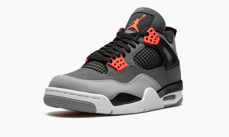 Basket Nike Air Jordan 4 Retro 'Infrared' Homme Grise Foncé Noir | MB9628504