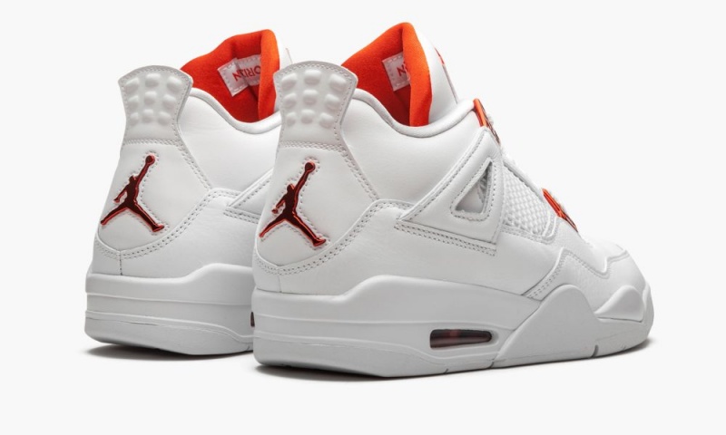 Basket Nike Air Jordan 4 Retro 'Metallic Pack - Orange' Homme Blanche Orange Metal | MA1650239