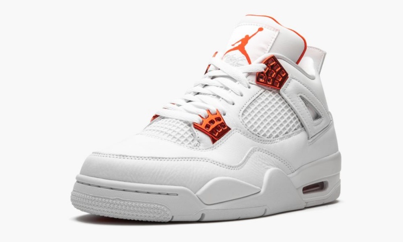 Basket Nike Air Jordan 4 Retro 'Metallic Pack - Orange' Homme Blanche Orange Metal | MA1650239