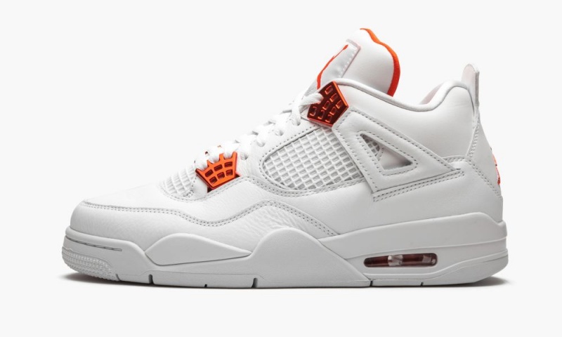 Basket Nike Air Jordan 4 Retro \'Metallic Pack - Orange\' Homme Blanche Orange Metal | MA1650239