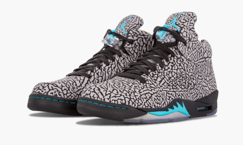 Basket Nike Air Jordan 5 3Lab5 'Elephant Print' Homme Grise Bleu Noir | MR6827345