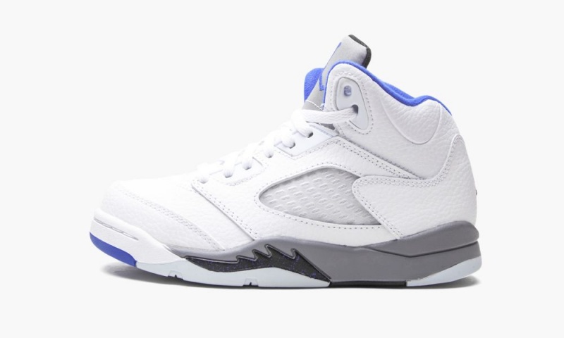 Basket Nike Air Jordan 5 Retro PS \'Stealth 2.0\' Enfant Blanche Bleu Royal | EA7892140