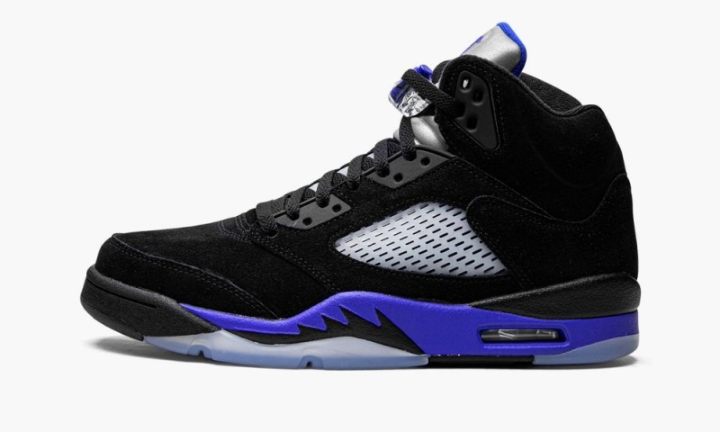 Basket Nike Air Jordan 5 Retro \'Racer Blue\' Homme Noir Bleu | PK1387254