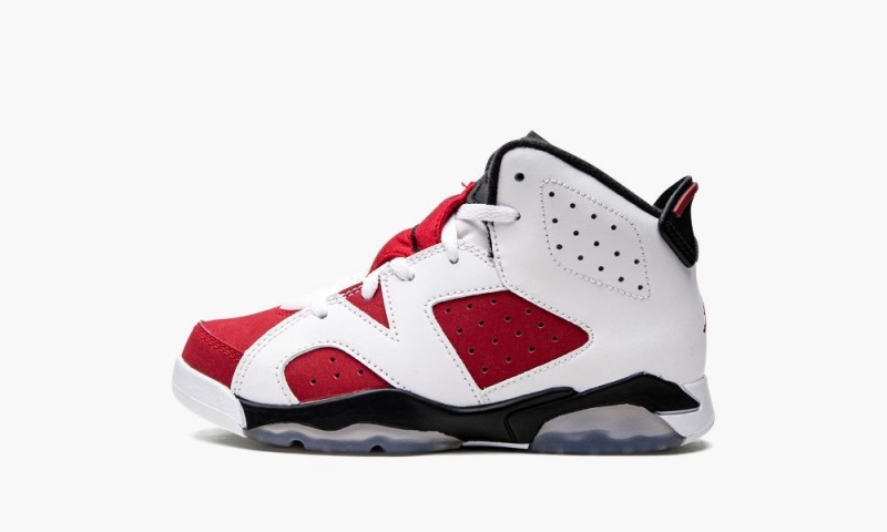 Basket Nike Air Jordan 6 Retro BP \'Carmine\' Enfant Blanche Noir Rouge | HM5427981