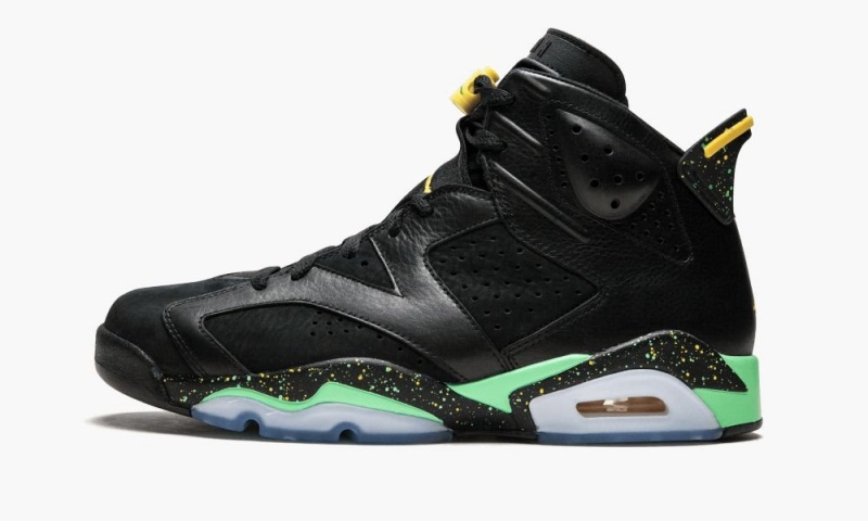 Basket Nike Air Jordan 6 Retro \'Brazil Pack\' Homme Noir Vert Jaune | SP1457380