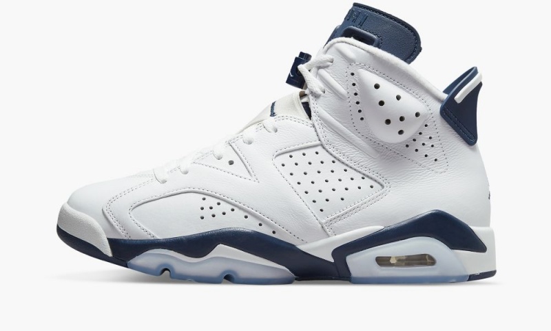 Basket Nike Air Jordan 6 Retro 'Midnight Navy 2022' Homme Blanche Bleu Marine | QJ3215670