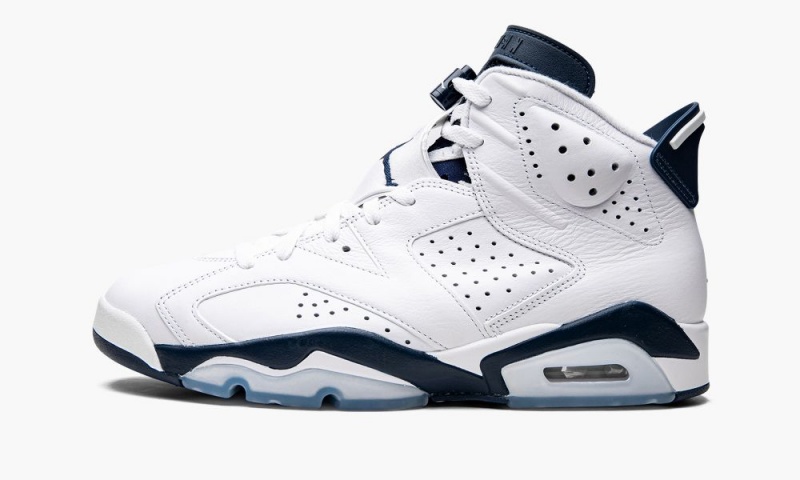 Basket Nike Air Jordan 6 Retro 'Midnight Navy 2022' Homme Blanche Bleu Marine | QJ3215670