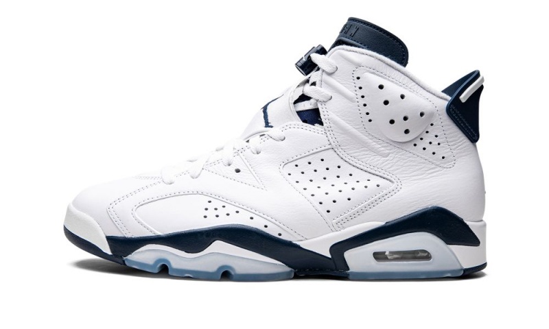 Basket Nike Air Jordan 6 Retro \'Midnight Navy 2022\' Homme Blanche Bleu Marine | QJ3215670