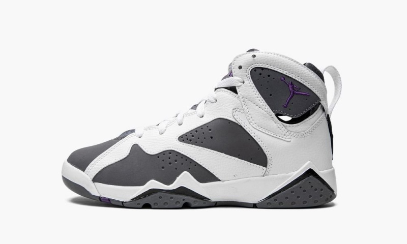 Basket Nike Air Jordan 7 Retro (GS) Enfant Blanche Violette Grise | HB9804561