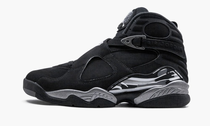 Basket Nike Air Jordan 8 Retro \'Chrome\' Homme Noir Grise Foncé | MJ8392604