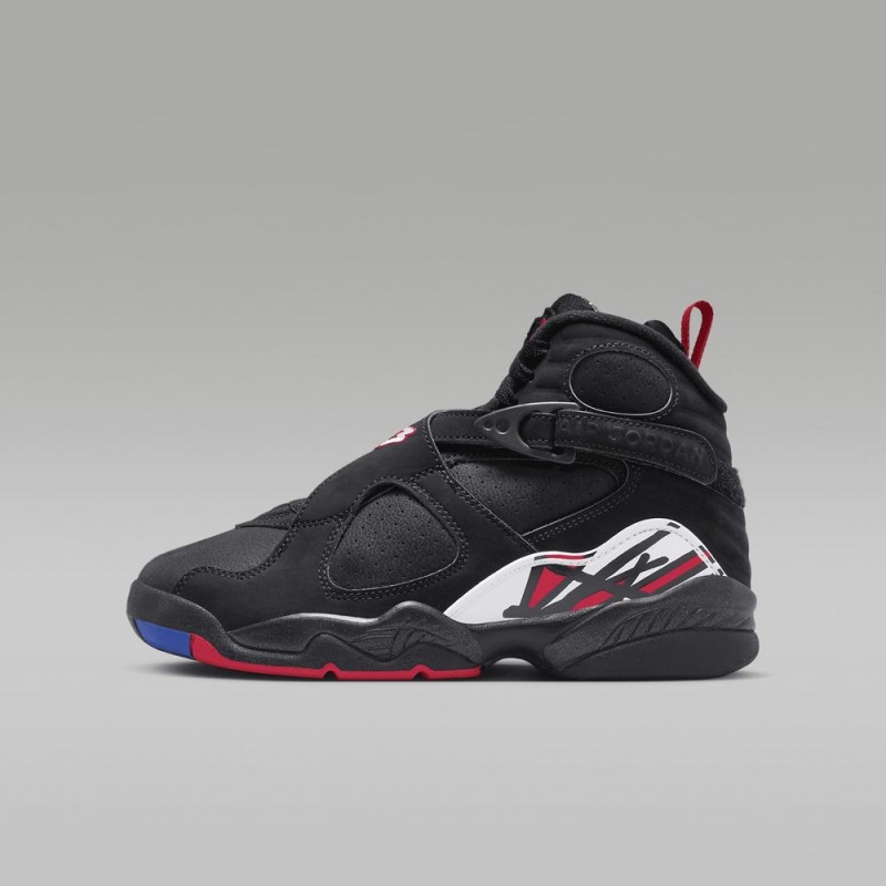 Basket Nike Air Jordan 8 Retro Enfant Noir Blanche Rouge | MI8730249