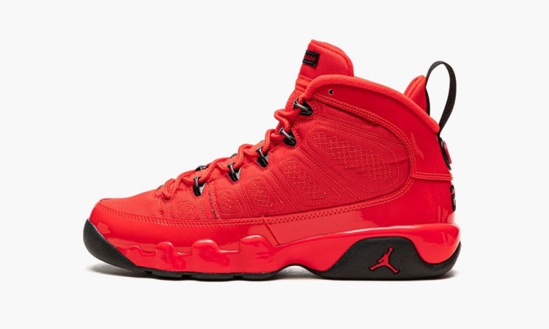 Basket Nike Air Jordan 9 Retro GS \'Chile Red\' Enfant Rouge Noir | WU6890317