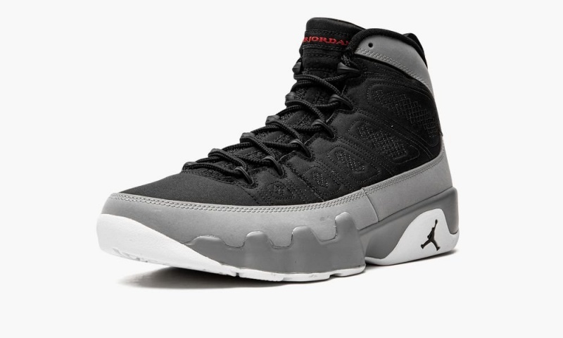 Basket Nike Air Jordan 9 Retro 'Particle Grey' Homme Noir Rouge | QV2376948