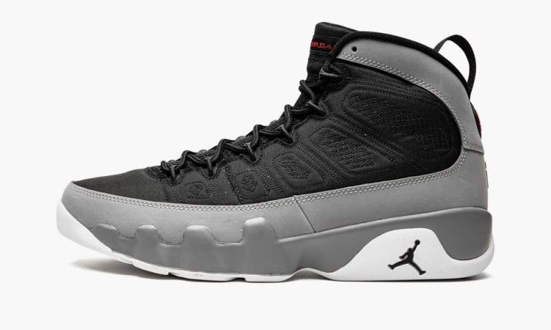 Basket Nike Air Jordan 9 Retro \'Particle Grey\' Homme Noir Rouge | QV2376948