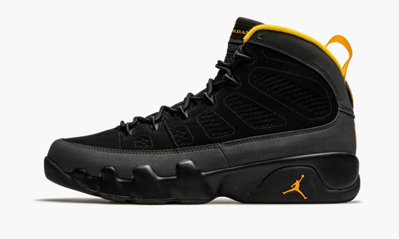 Basket Nike Air Jordan 9 Retro \'University Gold\' Homme Noir Grise Doré | RS3684512