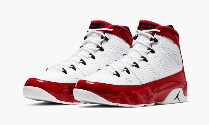 Basket Nike Air Jordan 9 'White/Red/Black' Homme Blanche Noir Rouge | IV7389641