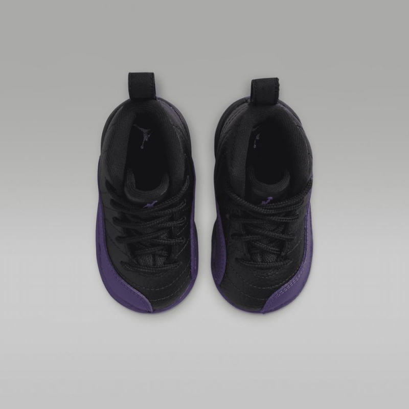 Basket Nike Jordan 12 Retro Enfant Noir Violette | IW5218043