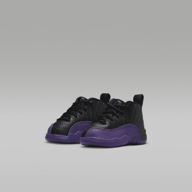 Basket Nike Jordan 12 Retro Enfant Noir Violette | IW5218043