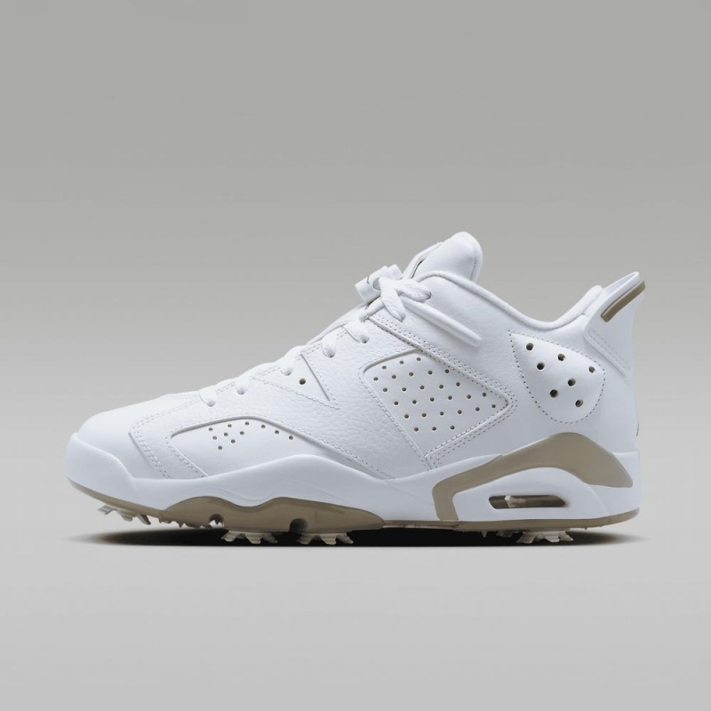 Basket Nike Jordan Retro 6 G Homme Blanche Kaki | NZ1045637