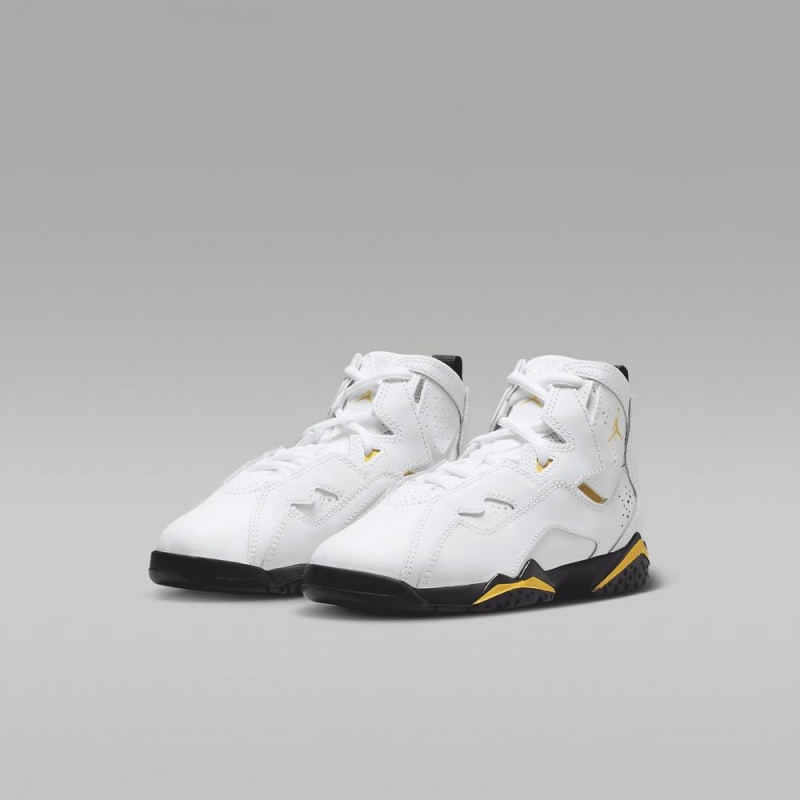 Basket Nike Jordan True Flight Enfant Blanche Noir Jaune | KB5378091